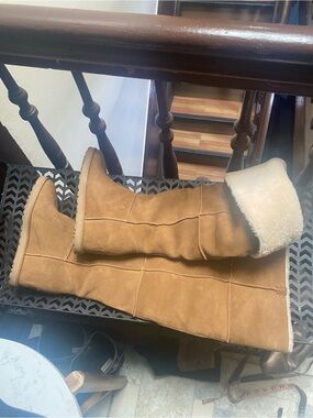 UGG Tan Suede Boots with Tan Outsoles